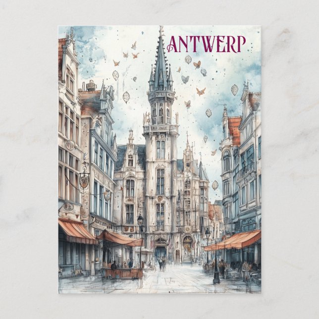 Carte Postale Anvers Belgique Voyage (Devant)