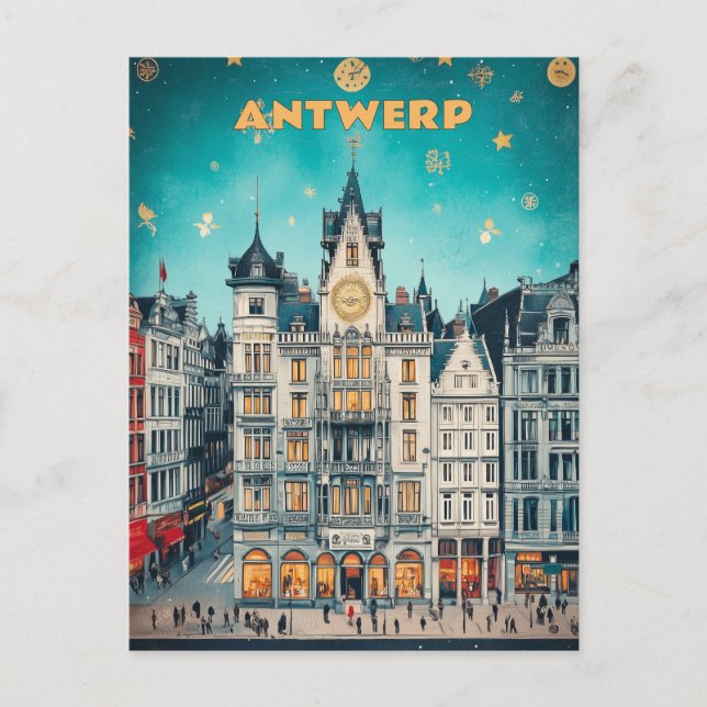 Carte Postale Anvers Belgique Voyage (Devant)