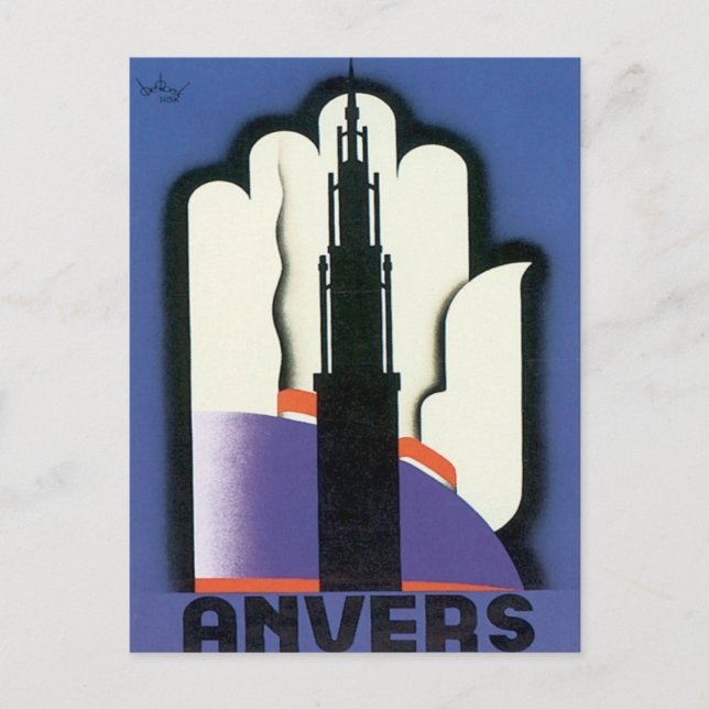 Carte Postale Anvers vintage (Devant)