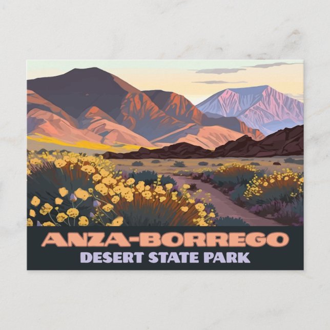 Carte Postale Anza Borrego Desert State Park Californie (Devant)