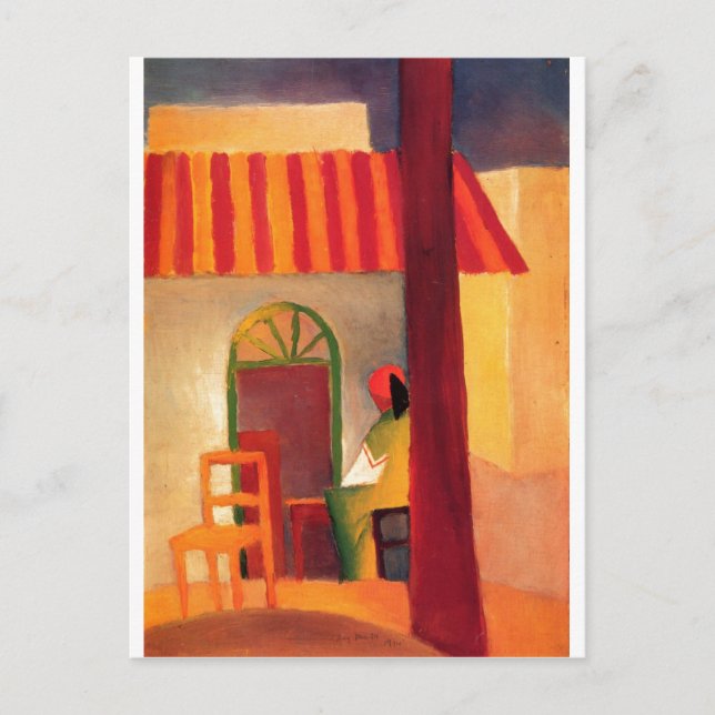 Carte Postale Août Macke - Café turc 1914 Café Türkisches (Devant)