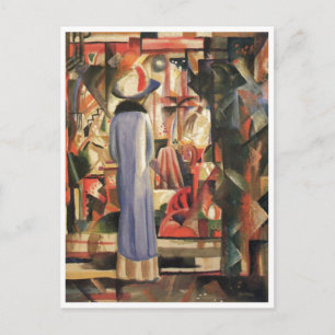 Carte Postale Août Macke - Grande fenêtre de magasin lumineux 19