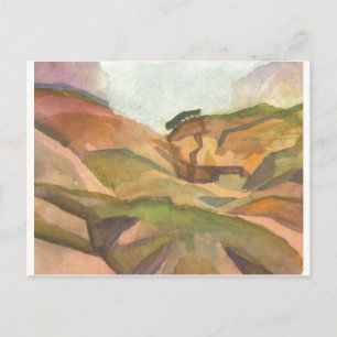 Carte Postale Août Macke - Schlucht 1914 Aquarelle