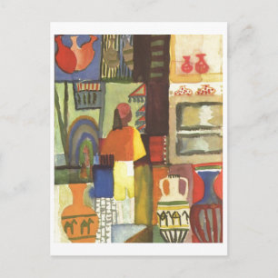 Carte Postale Août Macke - Vendeur avec Jugs 1914 Vendeur de Jug