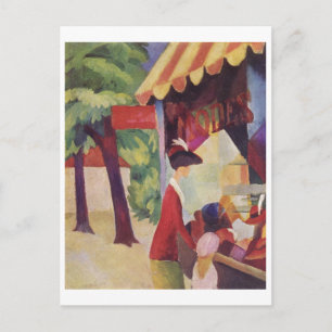 Carte Postale Août Macke - Vor dem Hutladen 1913 Oil