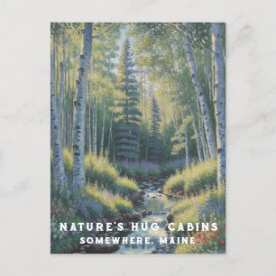 Carte Postale *~* AP49 Nature Maine Forest Woods Cascade