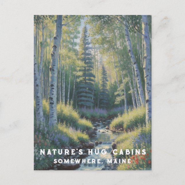 Carte Postale *~* AP49 Nature Maine Forest Woods Cascade (Devant)