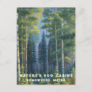 Carte Postale *~* AP49 Nature Maine Forest Woods Vacation Path