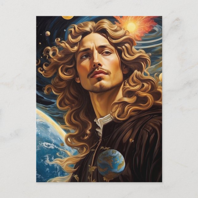 Carte Postale *~* AP50 Imaginaire Universe Cosmic Handsome Flowe (Devant)