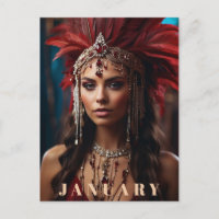 *~* AP53 Boho JANVIER Coiffure GARNET