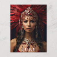 *~ AP53 Boho JULY Goddess ANNIVERSAIRE RUBY
