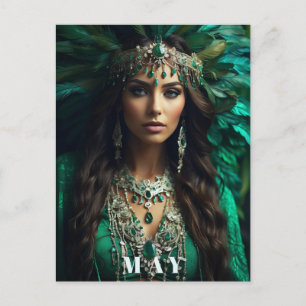 Carte Postale *~ AP53 MAY Fête de la Déesse Emeraude Boho