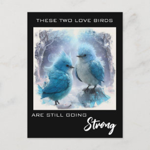 Carte Postale *~* AP54 PHOTO Anniversaire Oiseaux d'amour Mignon