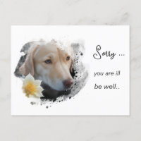 *~ AP61  Fleur Malade Remise sur Pied Chien Doré