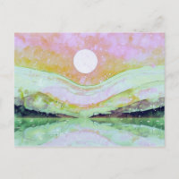 *~* AP67 Pastel Peinture d'Art Abstrait Nature