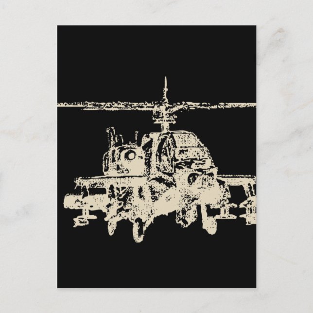 Carte Postale Apache AH-64 (Devant)