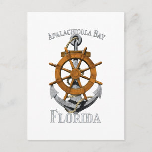 Carte Postale Apalachicola Bay Floride Vacation Ancre nautique