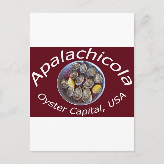 Carte Postale Apalachicola Oyster Capital (Devant)