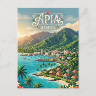 Carte Postale Apia Samoa