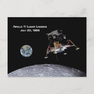 Carte Postale Apollo 11 Débarquement lunaire