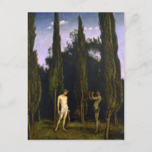 Carte Postale Apollo et Marsyas par Hans Thoma Postcard