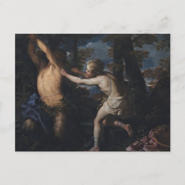 Carte Postale Apollo Flaying Marsyas par Girolamo Troppa (Devant)