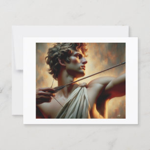 Carte Postale Apollo Greco Roman Dieu,