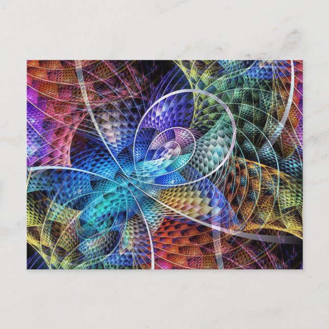 Carte Postale Apophyse Abstraite Fractale X (Devant)