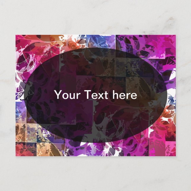 Carte Postale Apophyse Fractal Art - Modèle web d'araignée (Devant)