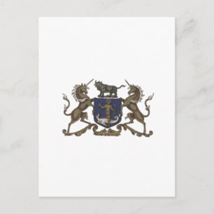 Carte Postale Apothecaries Crest Unicorn