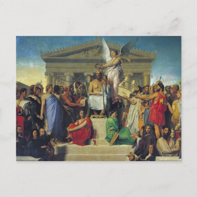 Carte Postale Apothéose de Homer, 1827 (Devant)