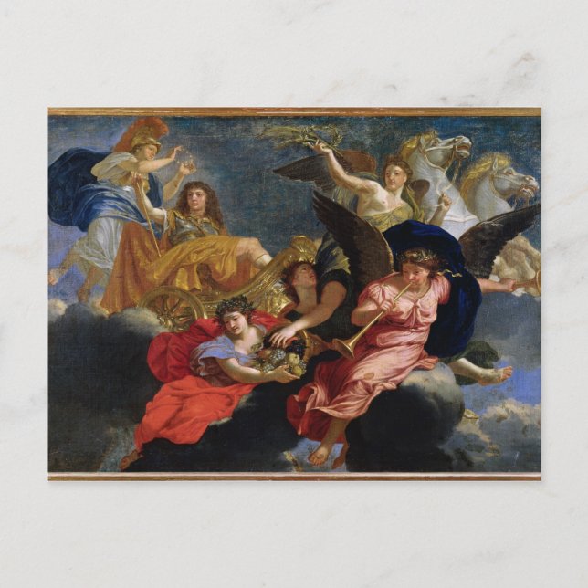 Carte Postale Apothéose du roi Louis XIV de France (Devant)