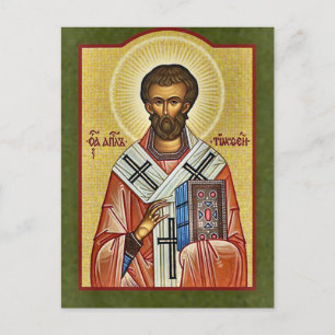 Carte Postale Apôtre Timothée des Soixante-Dix Icone Orthodoxe