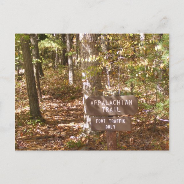Carte Postale appalachian trail sign pennsylvania fall (Devant)