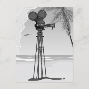 Carte Postale Appareil photo de film vintage d'époque de vieux f