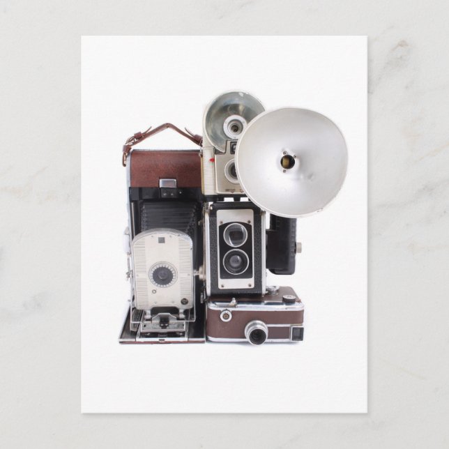 Carte Postale Appareils photo anciens (Devant)