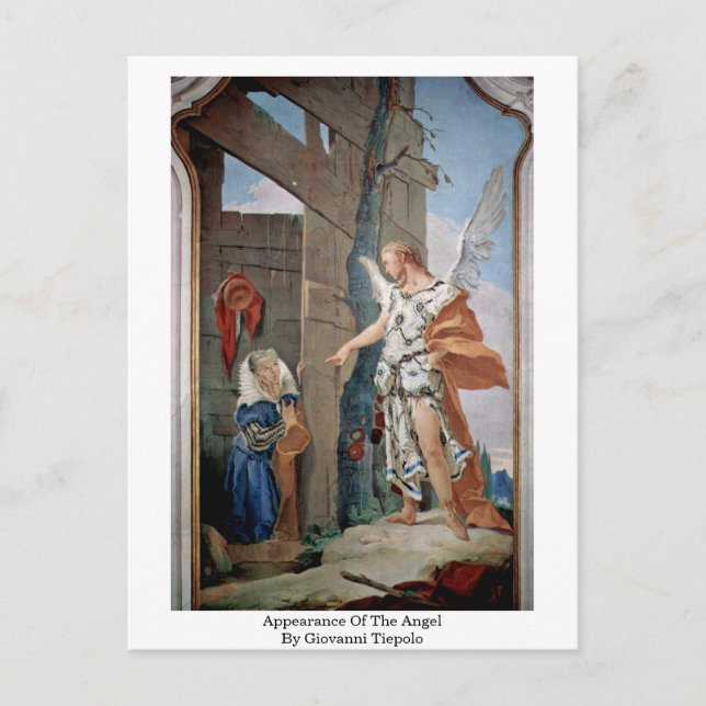 Carte Postale Apparence De L'Ange Par Giovanni Tiepolo (Devant)