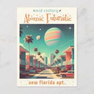 Carte Postale Appartements Futuristes Atomiques de Nouvelle Flor