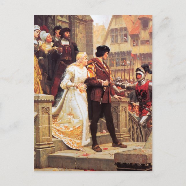 Carte Postale Appel aux armes par Edmund Blair Leighton (Devant)