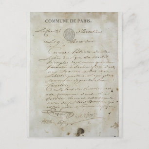 Carte Postale Appel de Maximilien de Robespierre