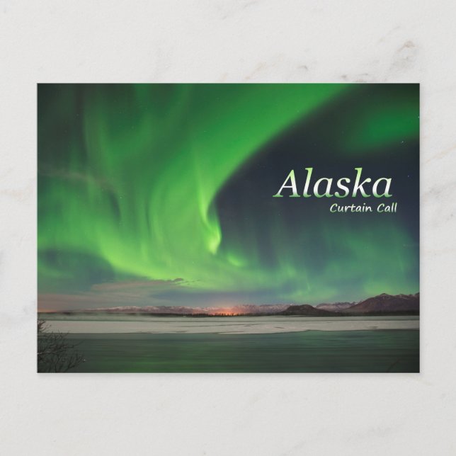 Carte Postale Appel du rideau de l'Alaska (Devant)