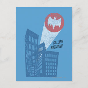 Carte Postale Appel du symbole Batman Bat