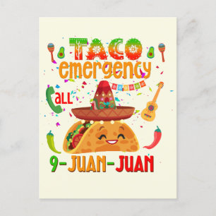 Carte Postale Appel d'urgence Taco 9 JUAN JUAN Cinco de Mayo