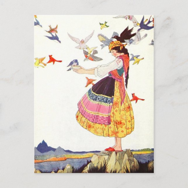 Carte Postale Appeler Les Oiseaux (Devant)