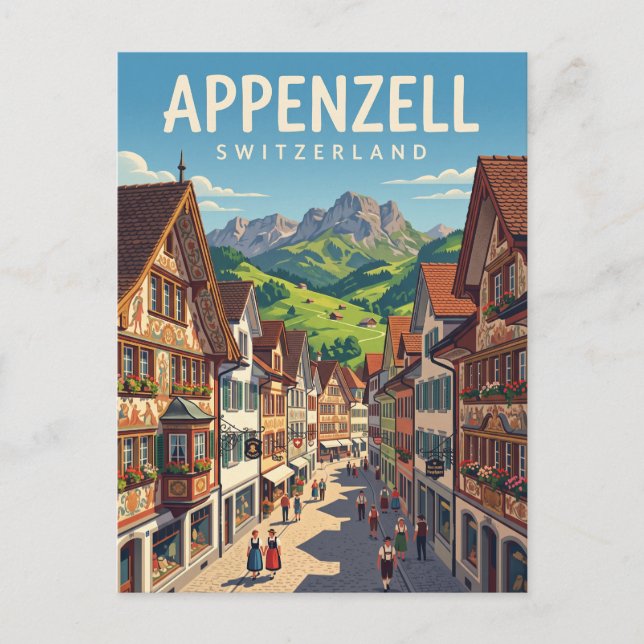 Carte Postale Appenzell Suisse (Devant)