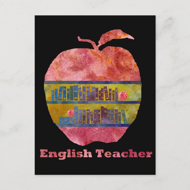 Carte Postale Apple anglais (Devant)