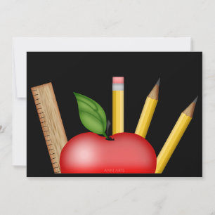 Carte postale Apple de l'enseignant