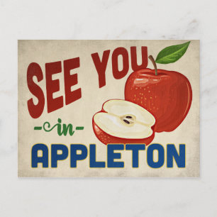 Carte Postale Appleton Wisconsin Apple - Vintage voyage