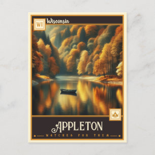 Carte Postale Appleton, Wisconsin VINTAGE