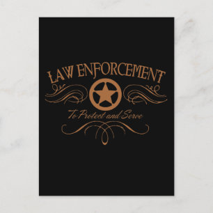 Carte Postale Application de la loi Ouest